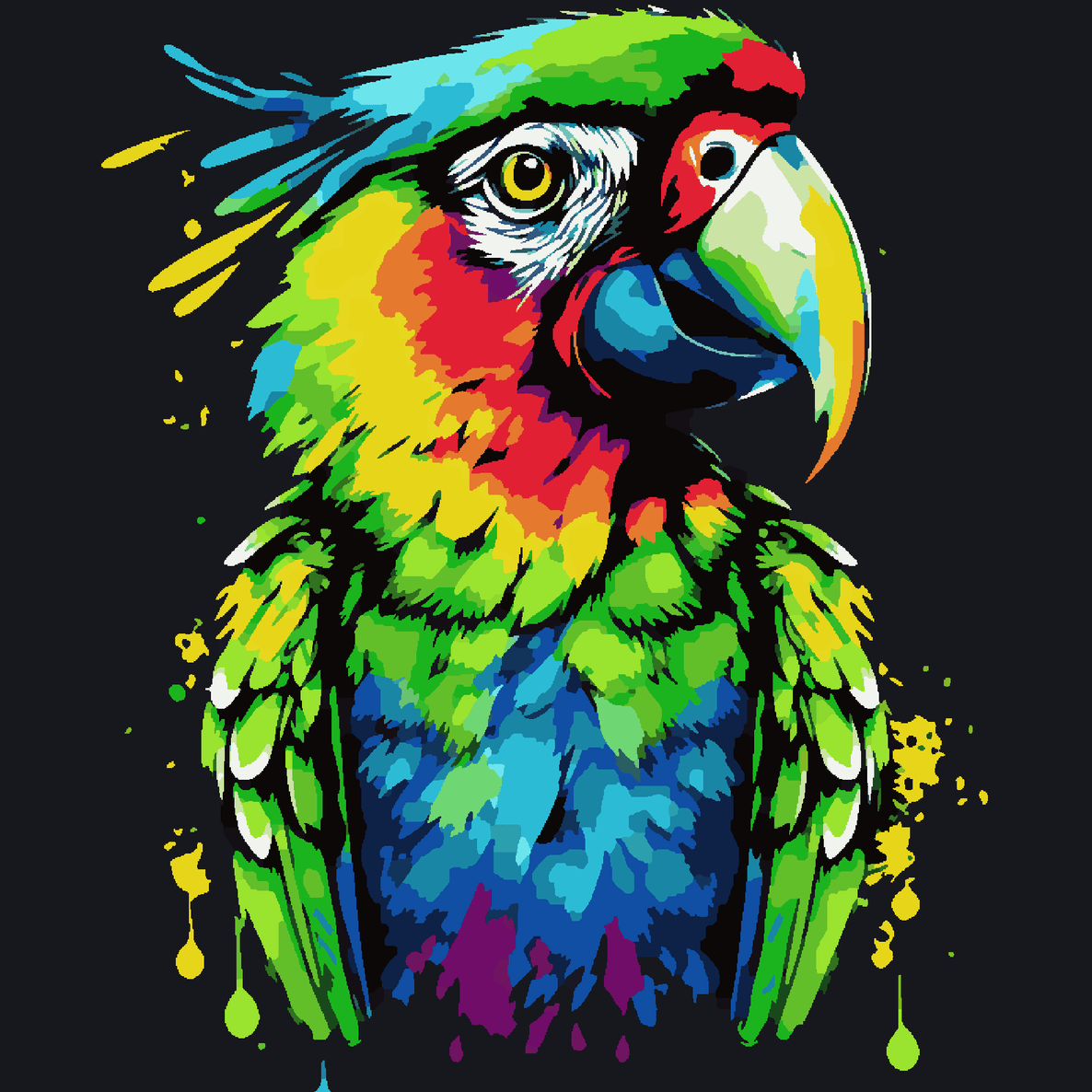 Cute Colorful Parrot