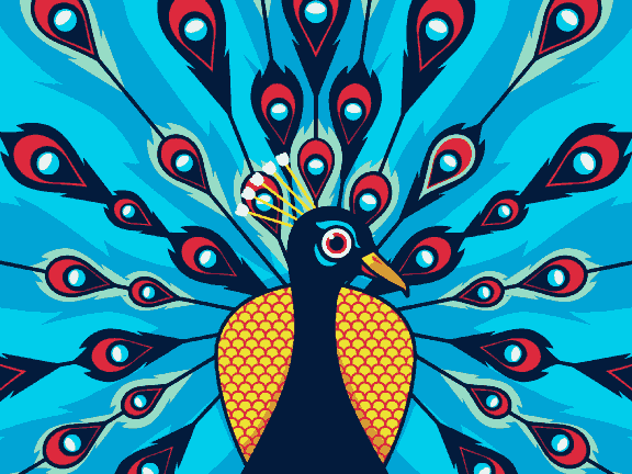 Dancing Peacock