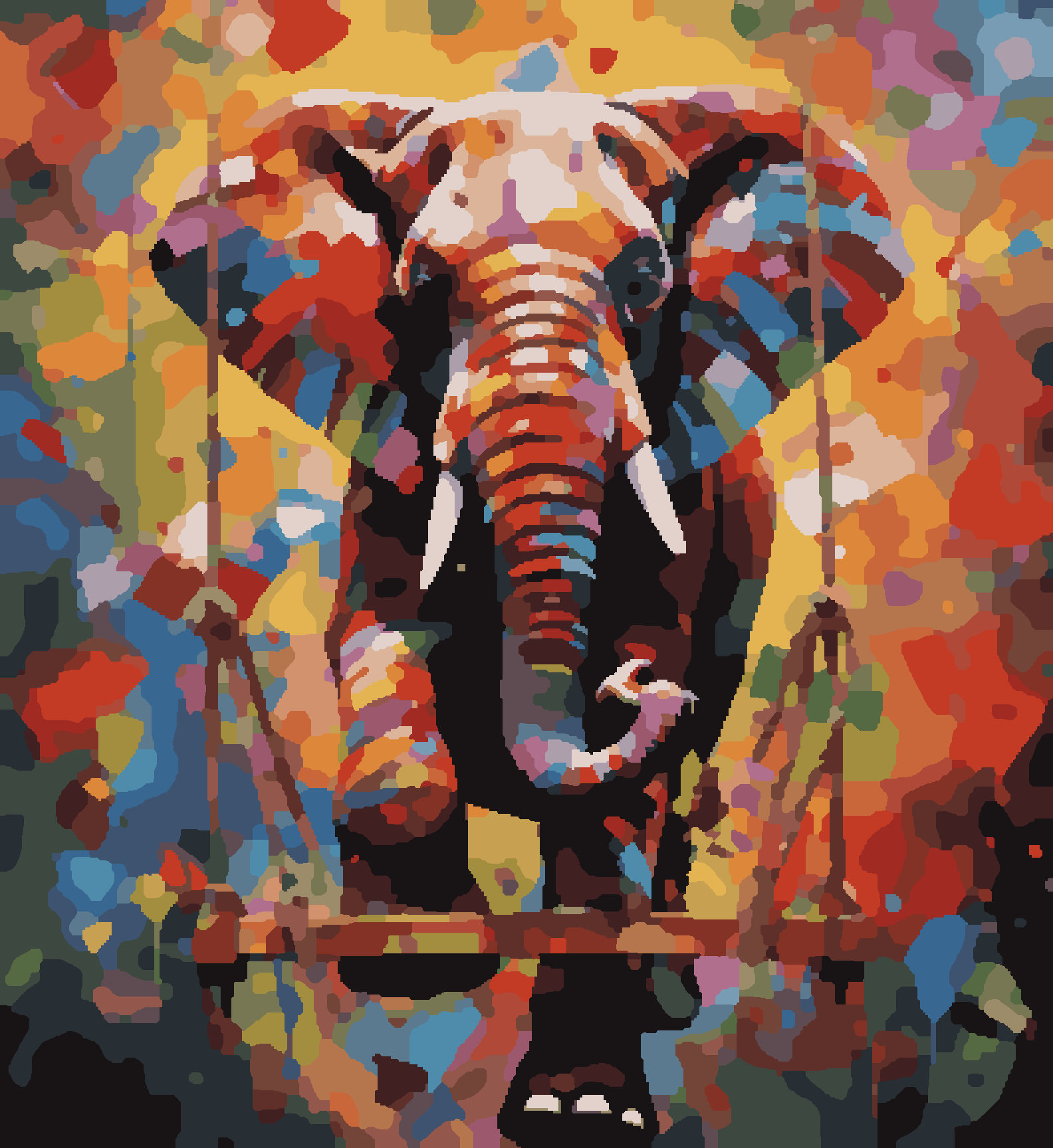 Elephant Colourful Patches