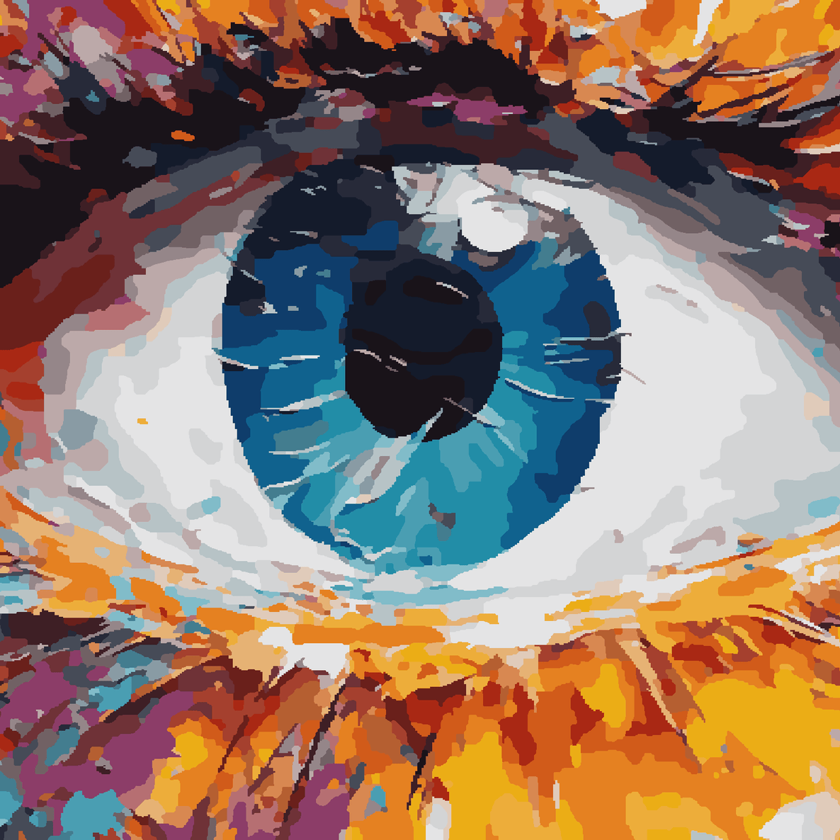 Fluorit Oil Conceptual Eye