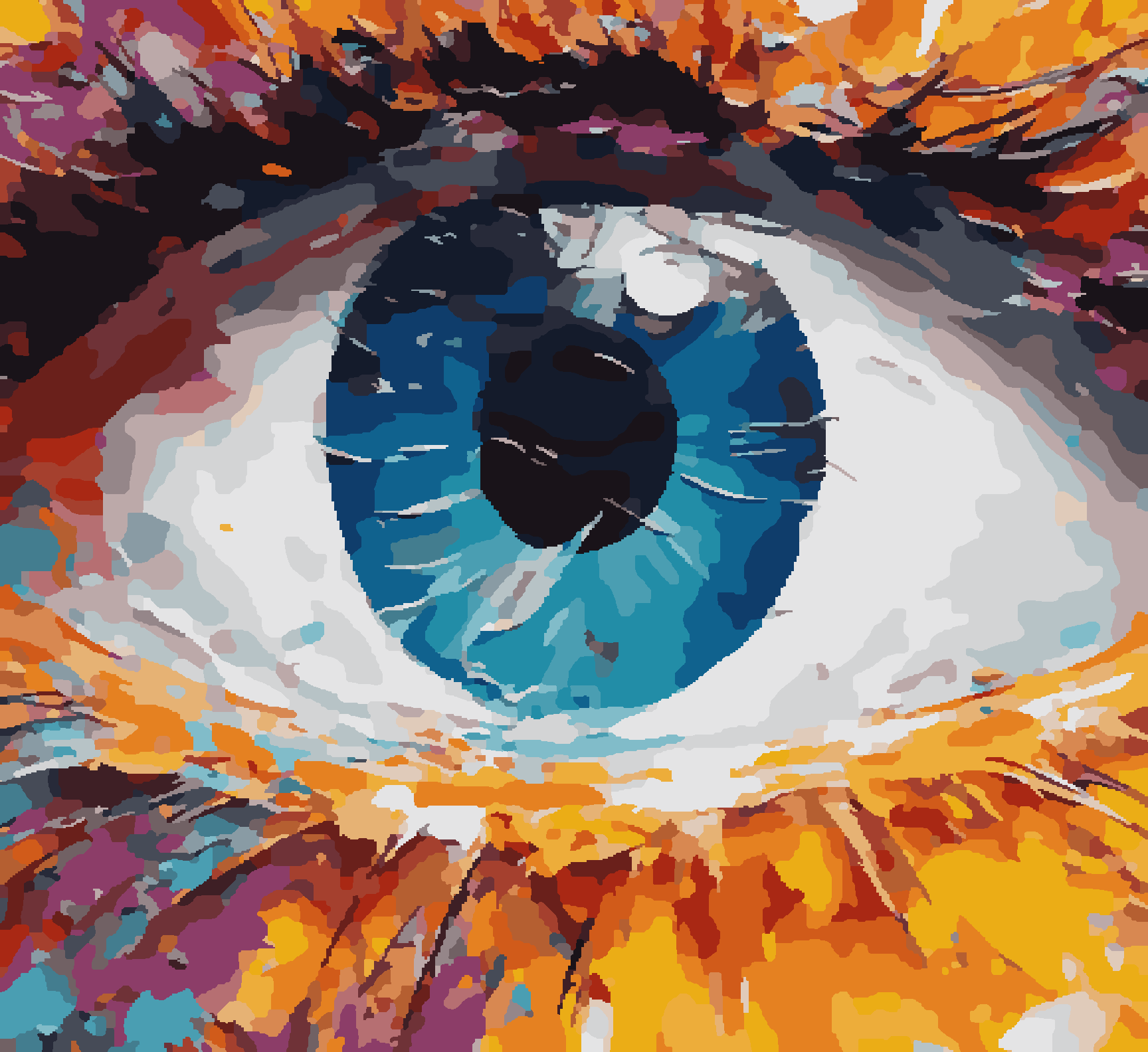 Fluorit Oil Conceptual Eye