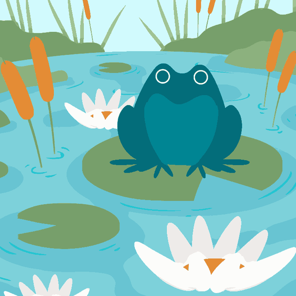 Frog and Lotus