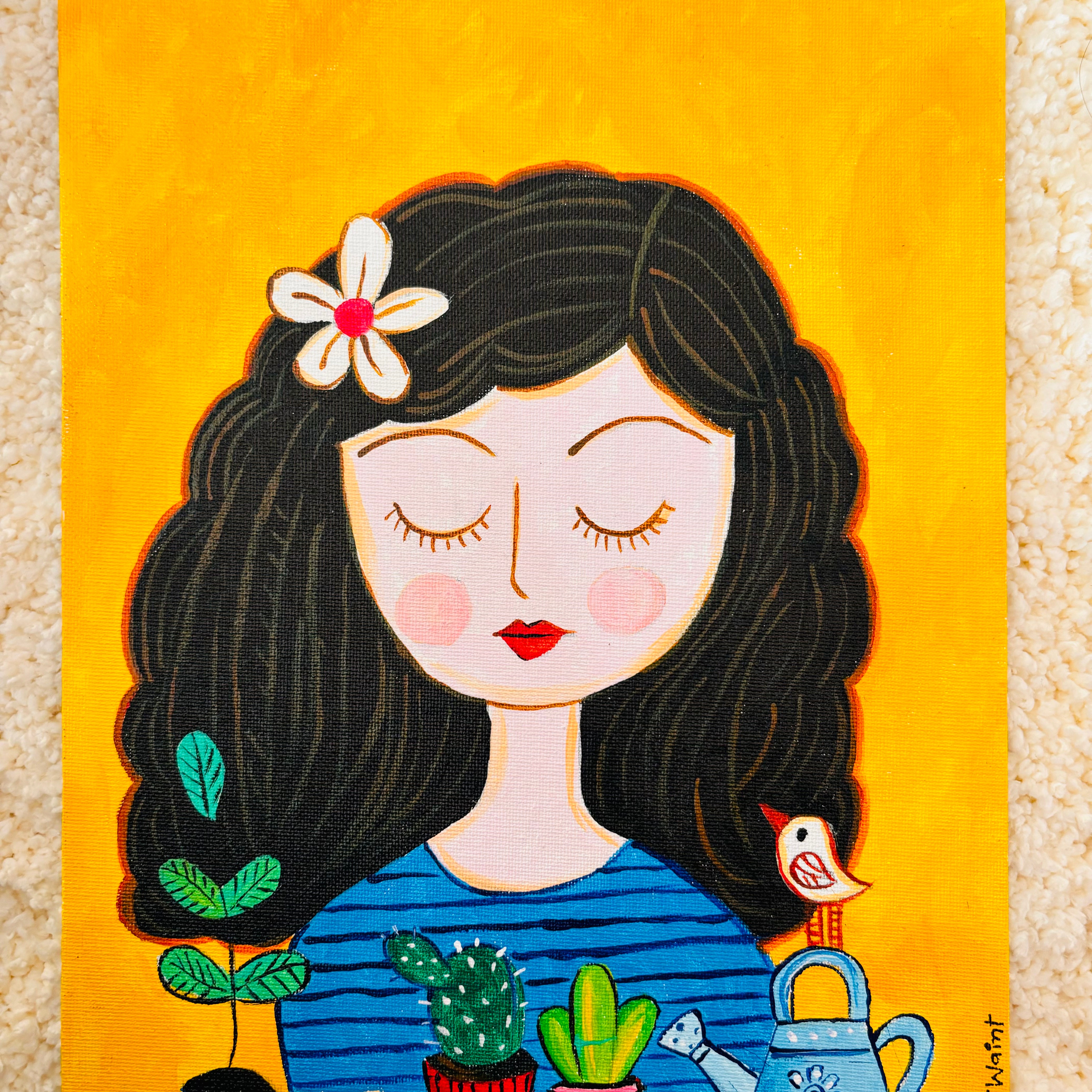 Girl & her plants- Tutorial