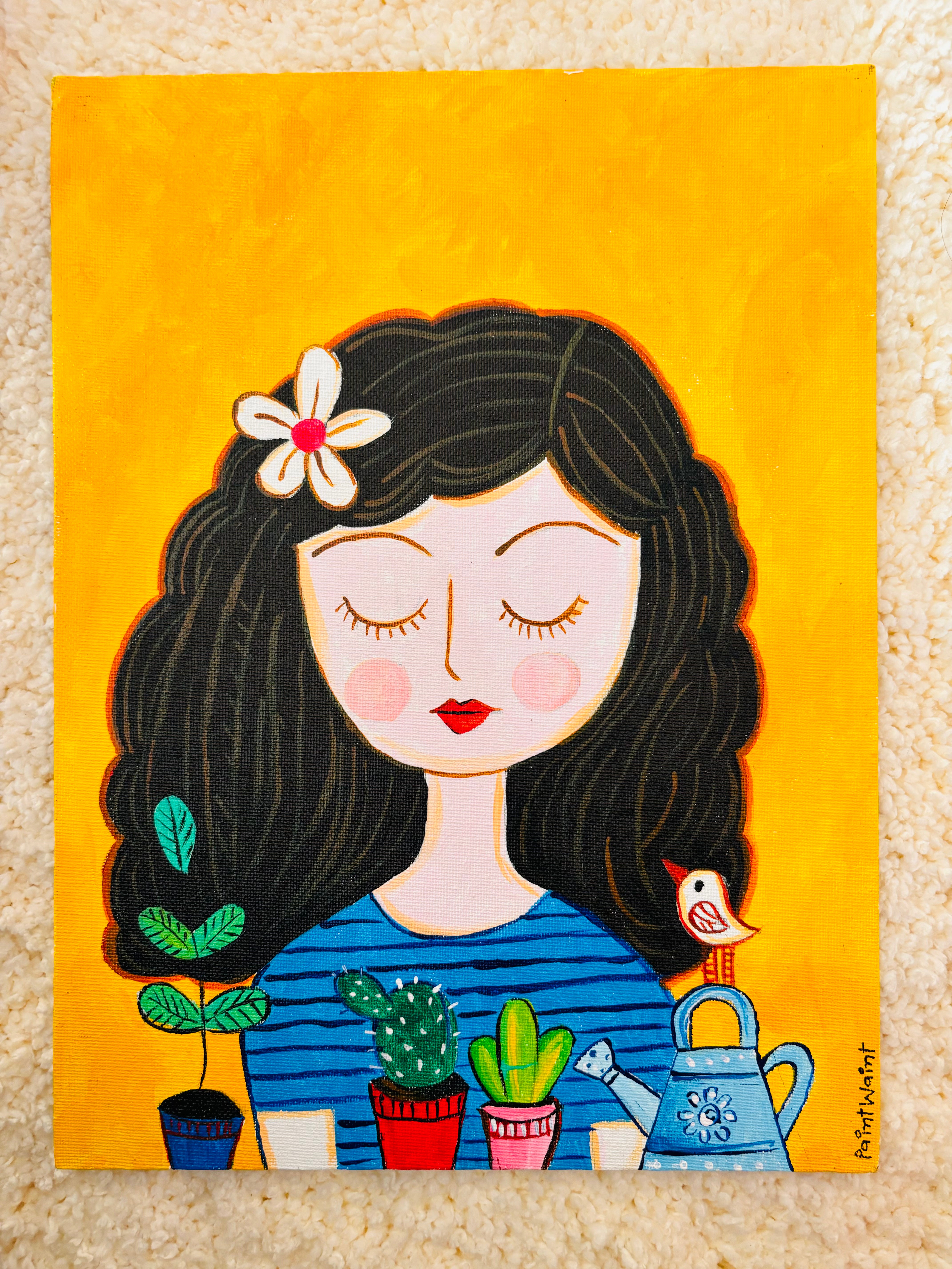 Girl & her plants- Tutorial