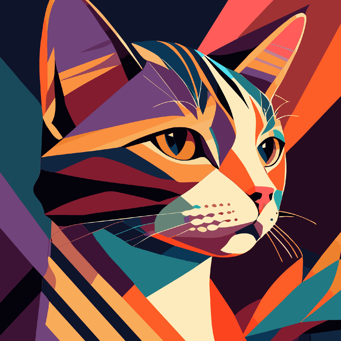 Glamorous and Stylish Cat