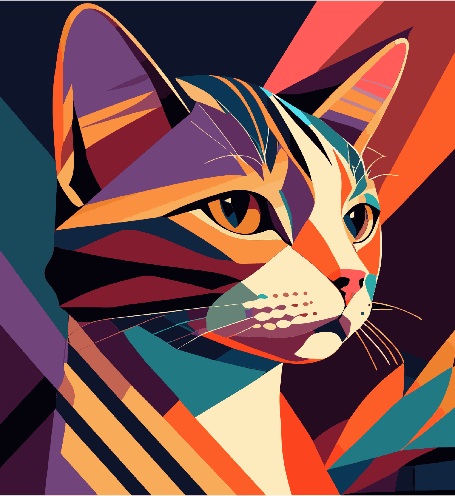 Glamorous and Stylish Cat