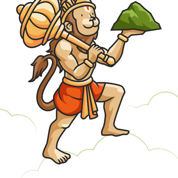 Hanuman Ji with Sanjeevani