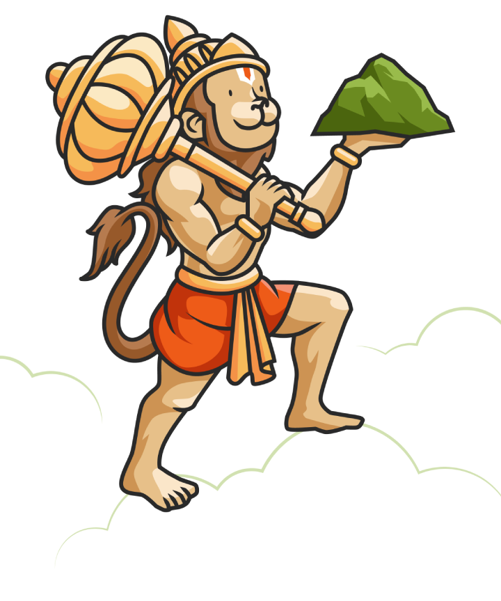 Hanuman Ji with Sanjeevani