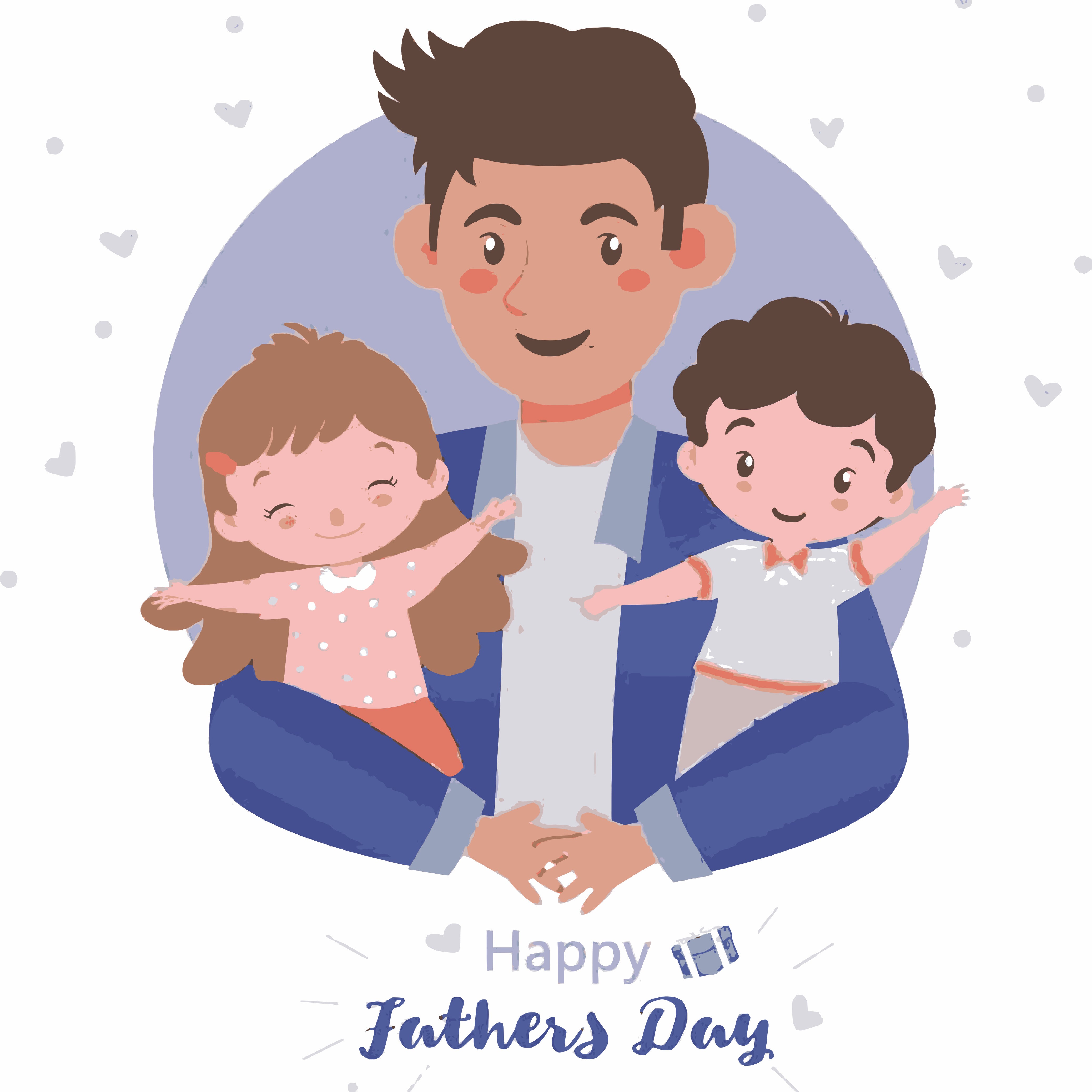 Father's Day- Father Son and Daughter