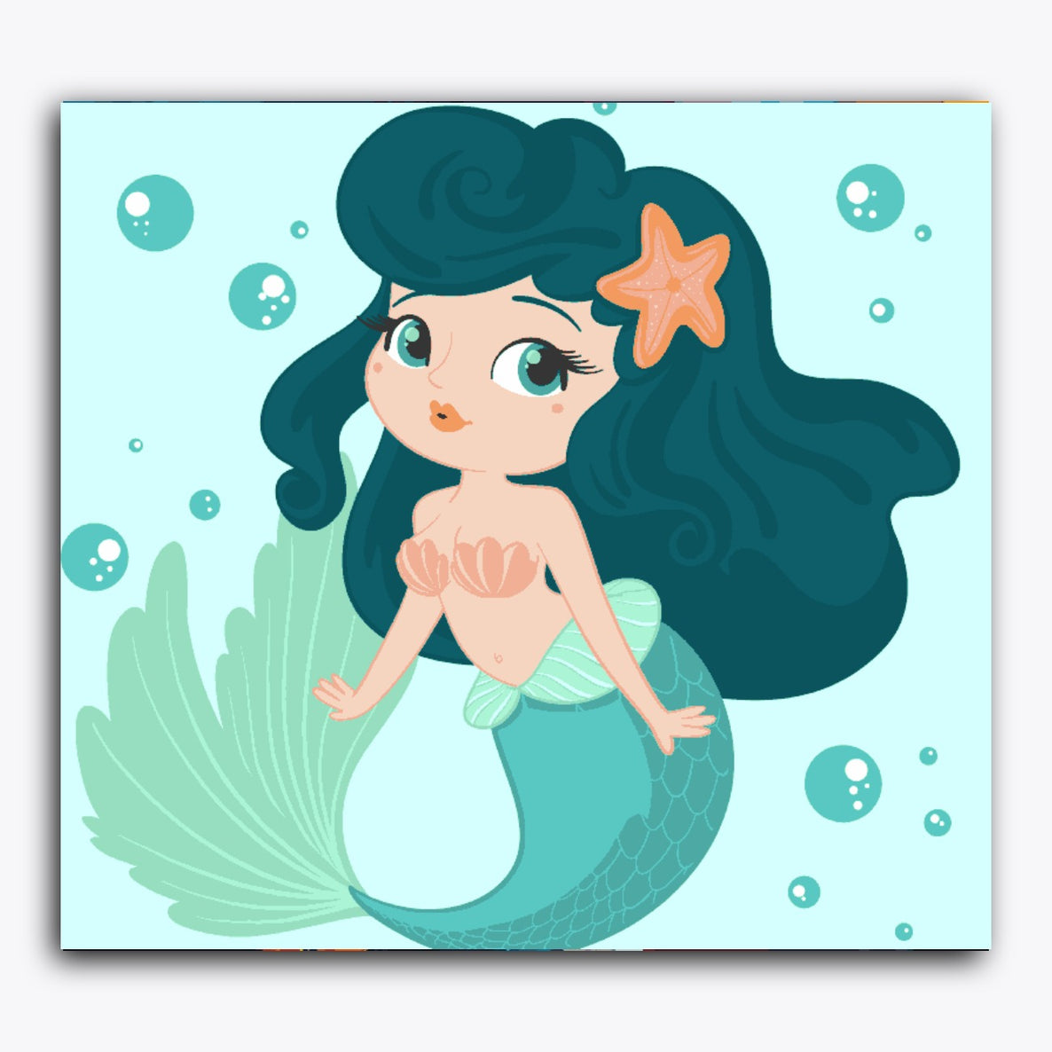 Mermaid and Bubbles