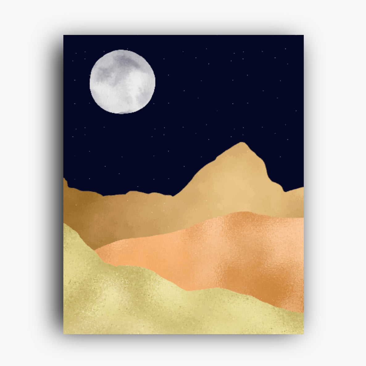 Moon and Mountains