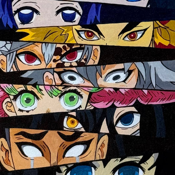 Hashira Eyes Anime Painting