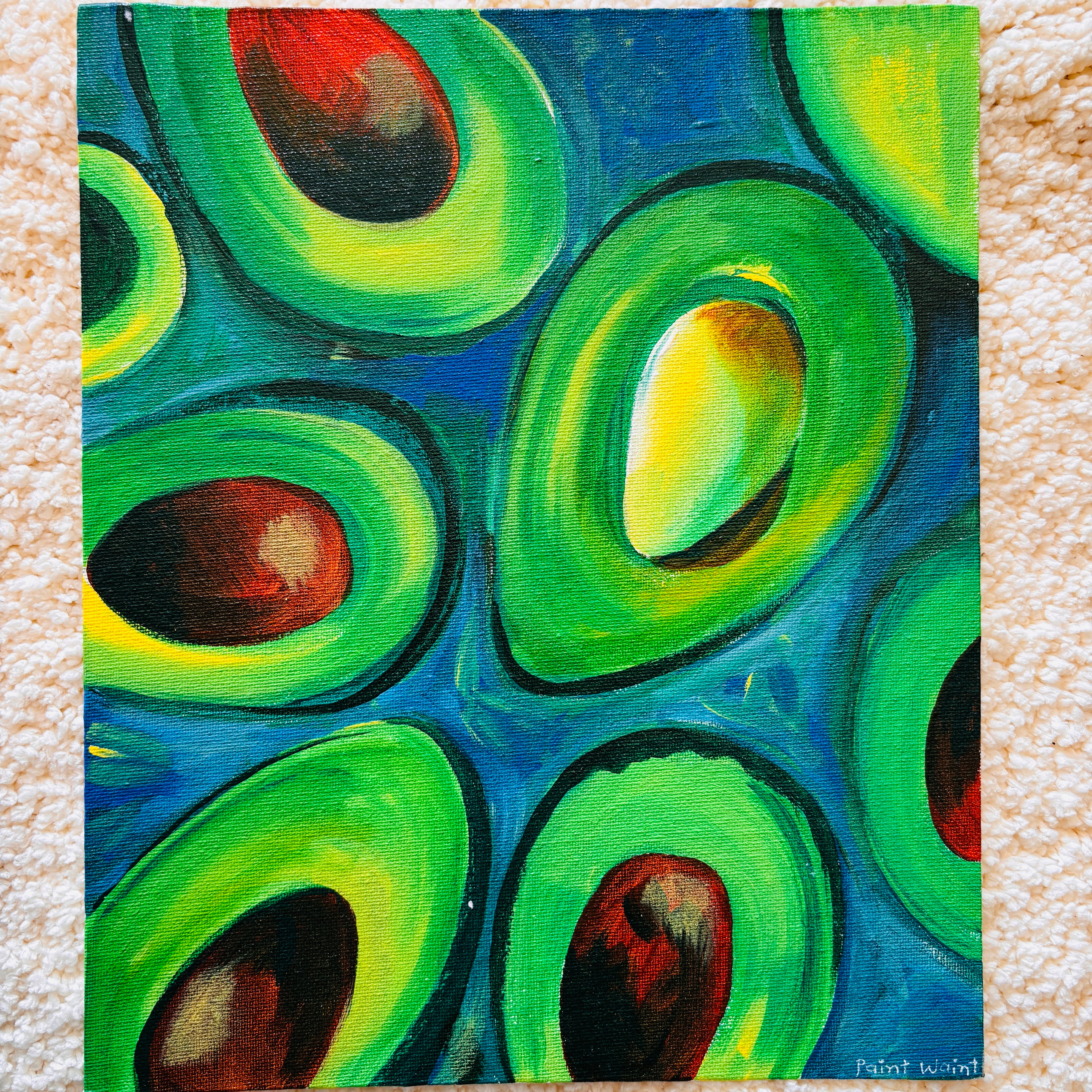 Avocado painting