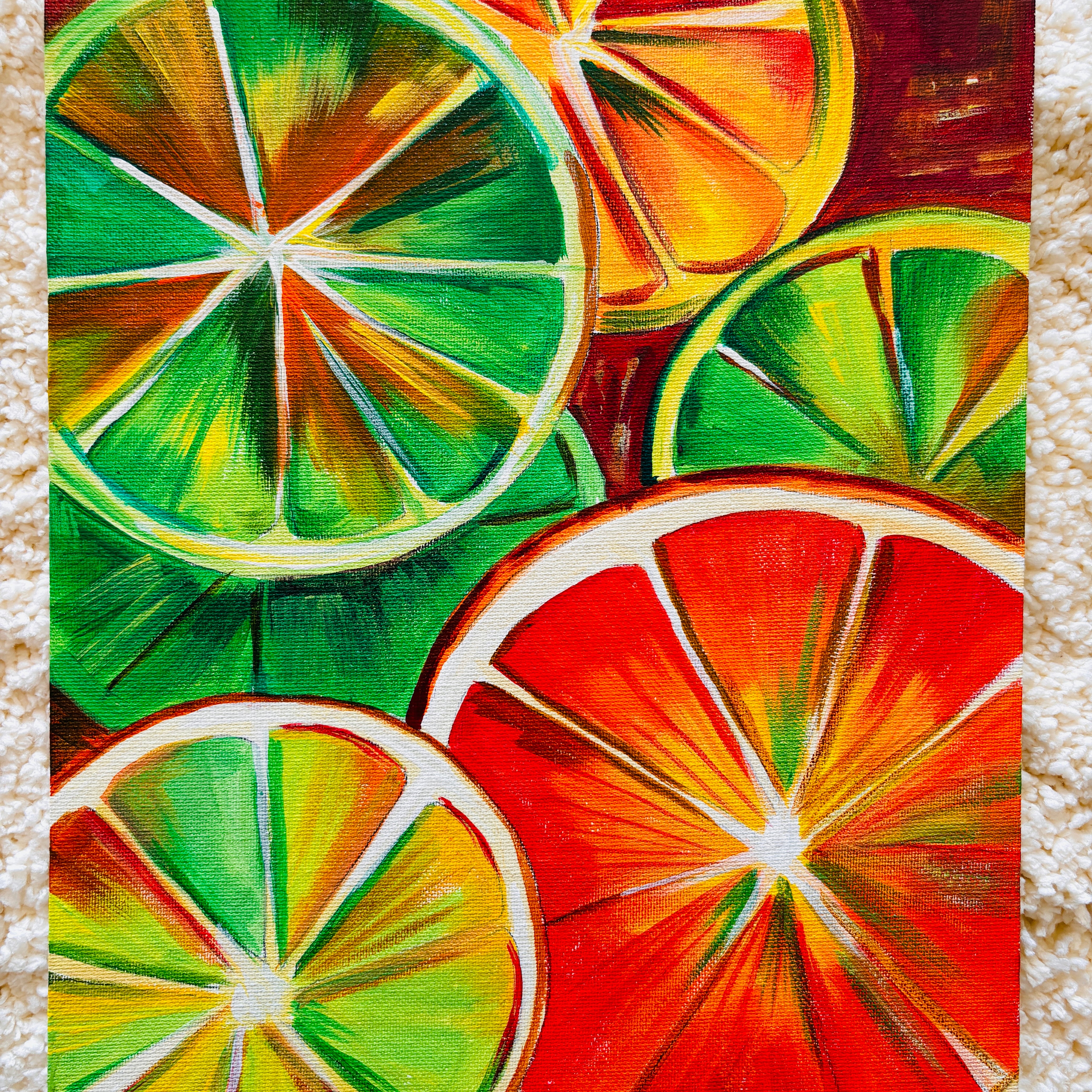 Sliced Citrus Fruit Painting
