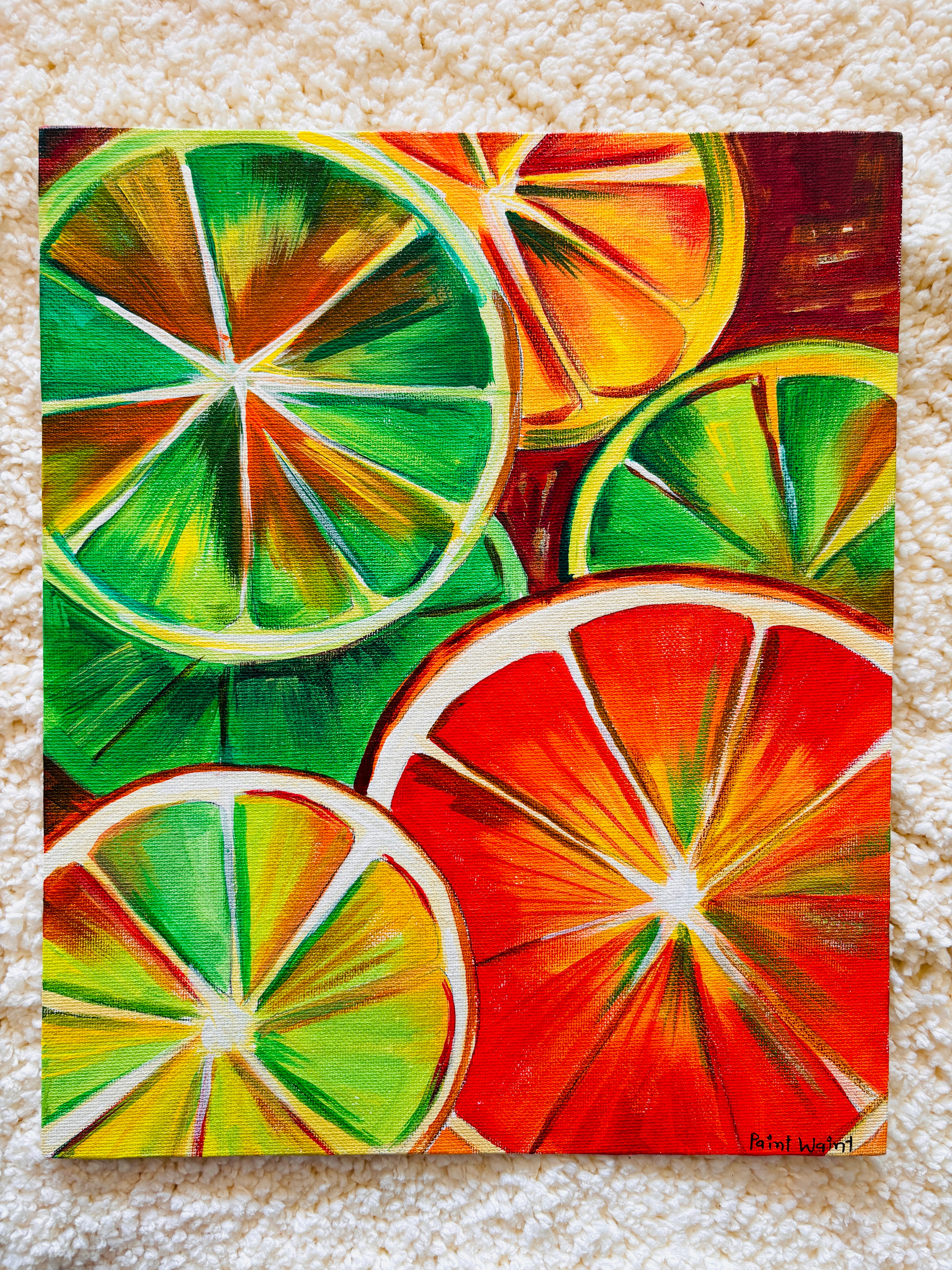 Sliced Citrus Fruit Painting