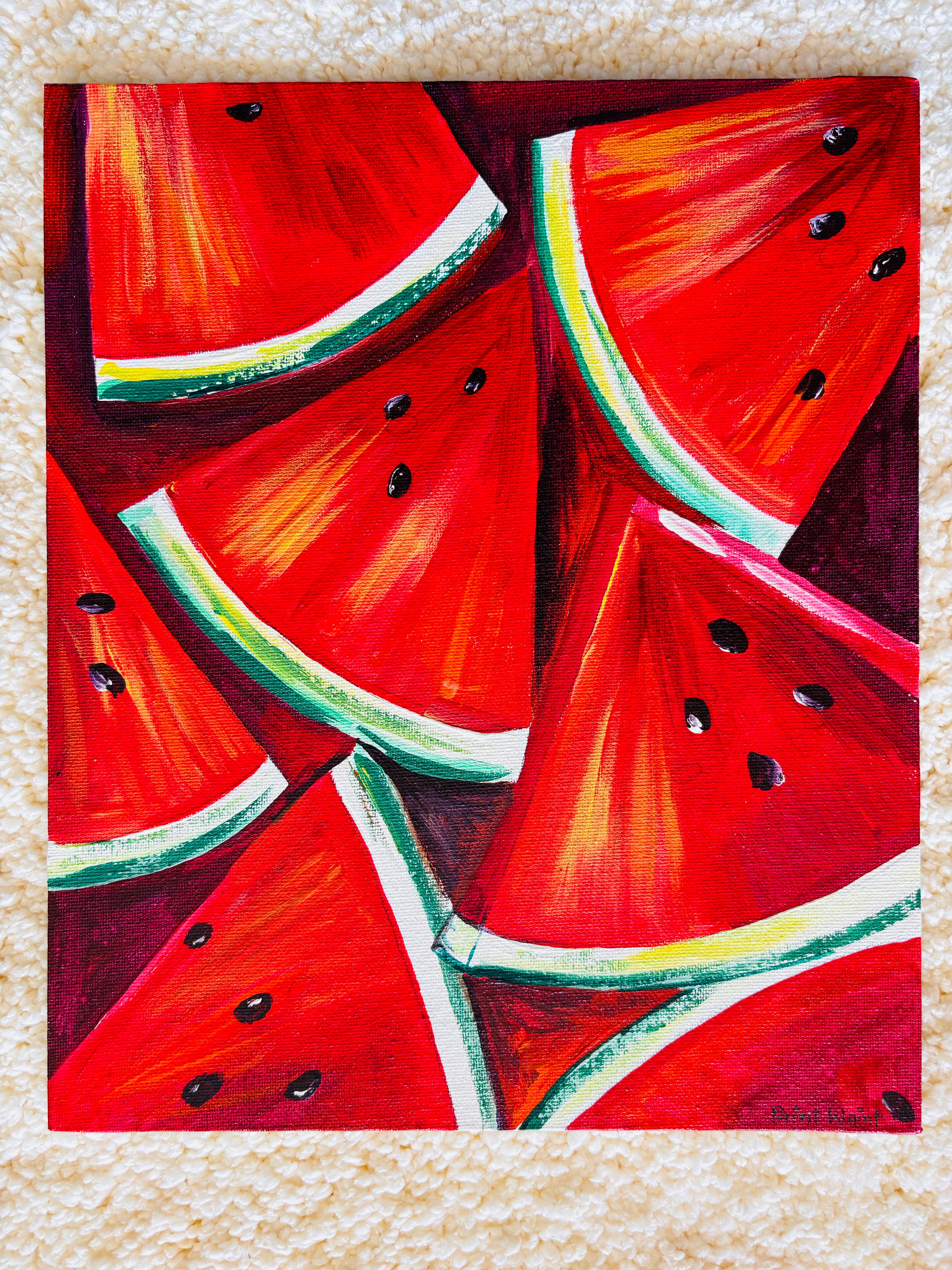 Watermelon-fruit painting