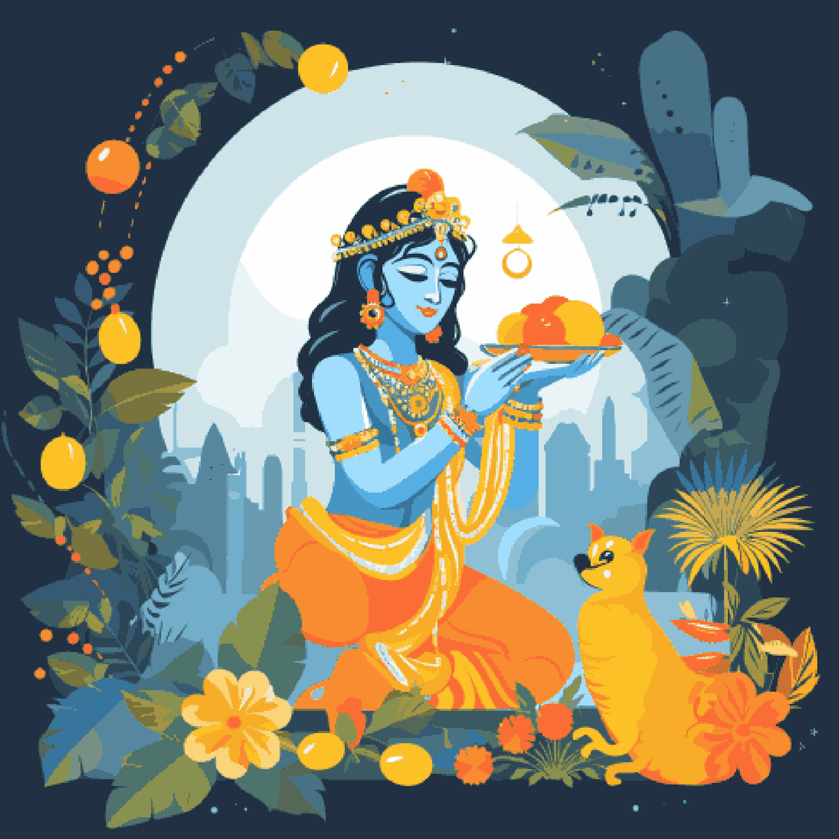 Krishna in Nature
