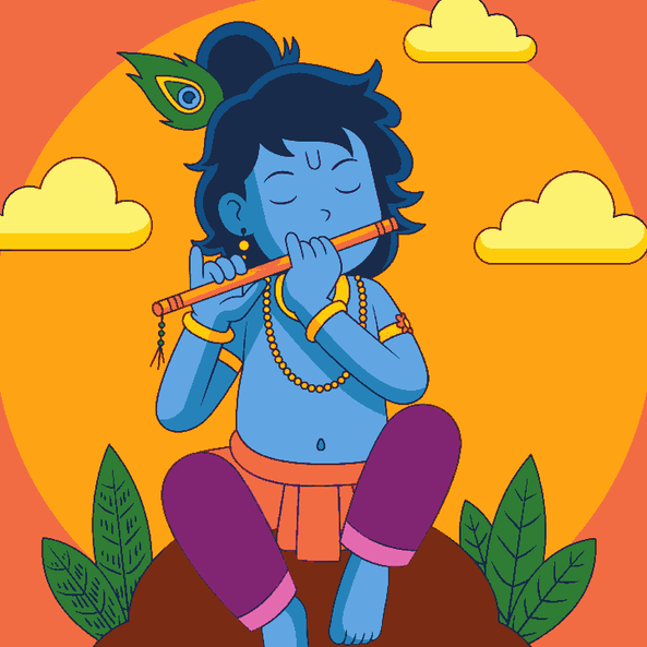 Krishna with Flute