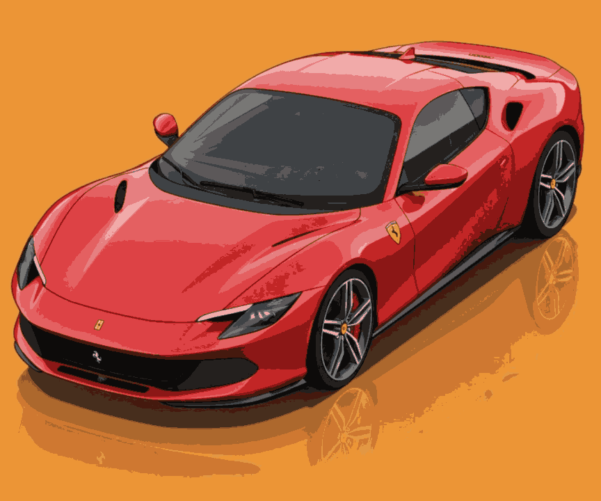 Rosso Corsa Car - Ferrari