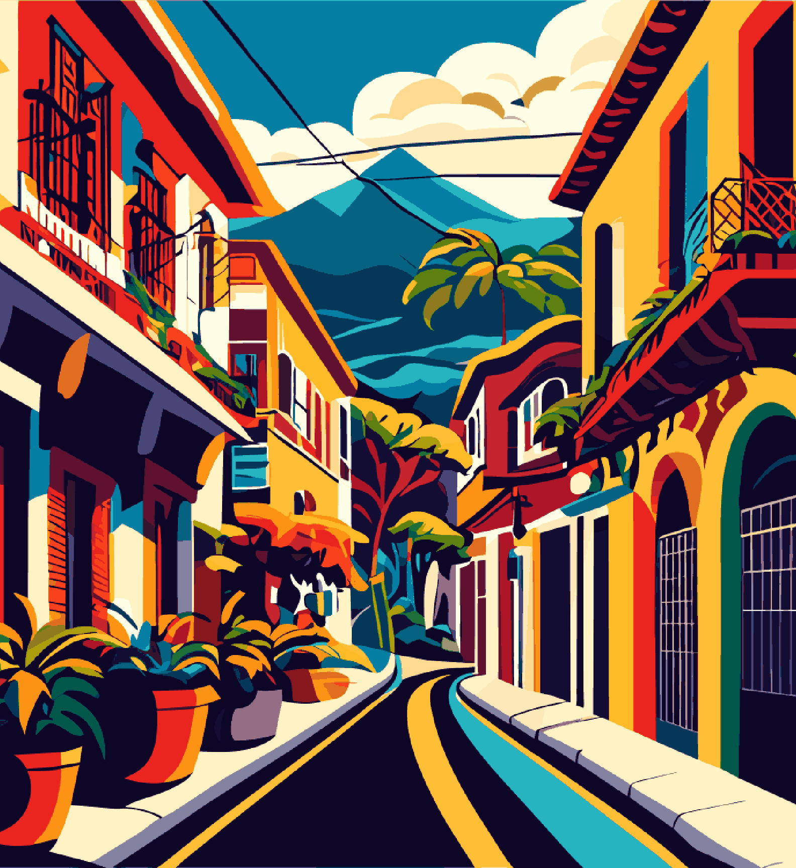 Latin American Empty Street