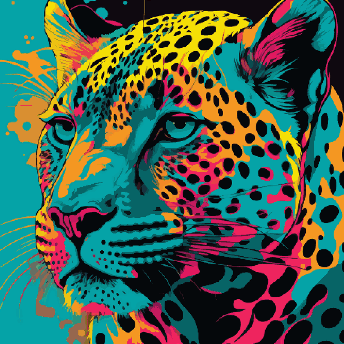 Leopard Colourful