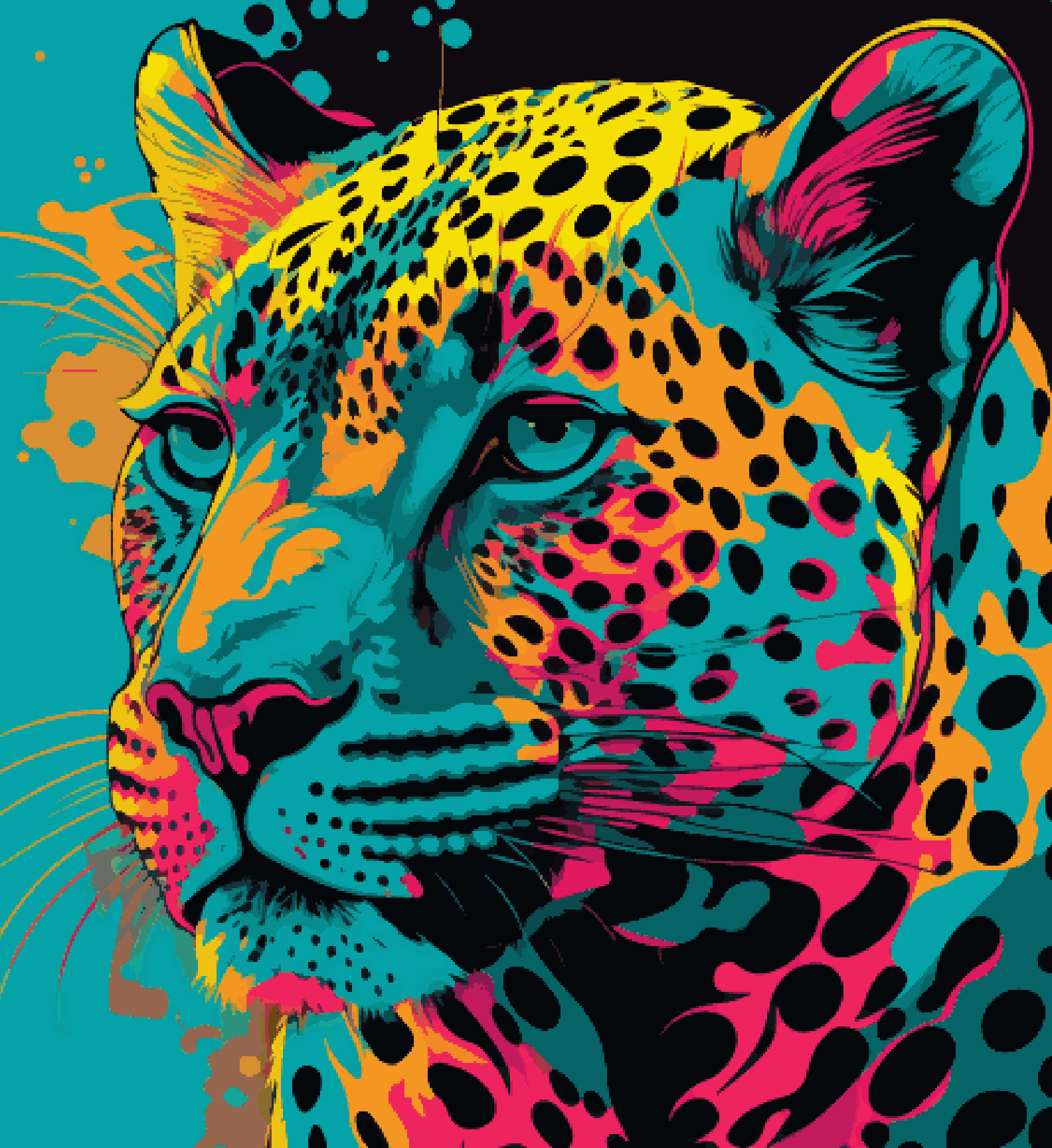 Leopard Colourful