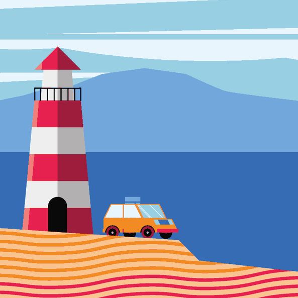Light House & Car