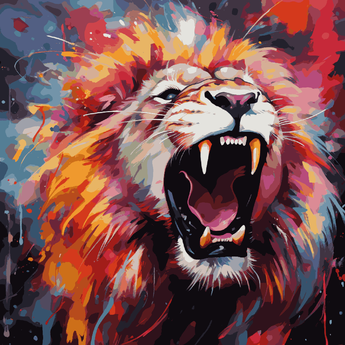 Lion Roaring