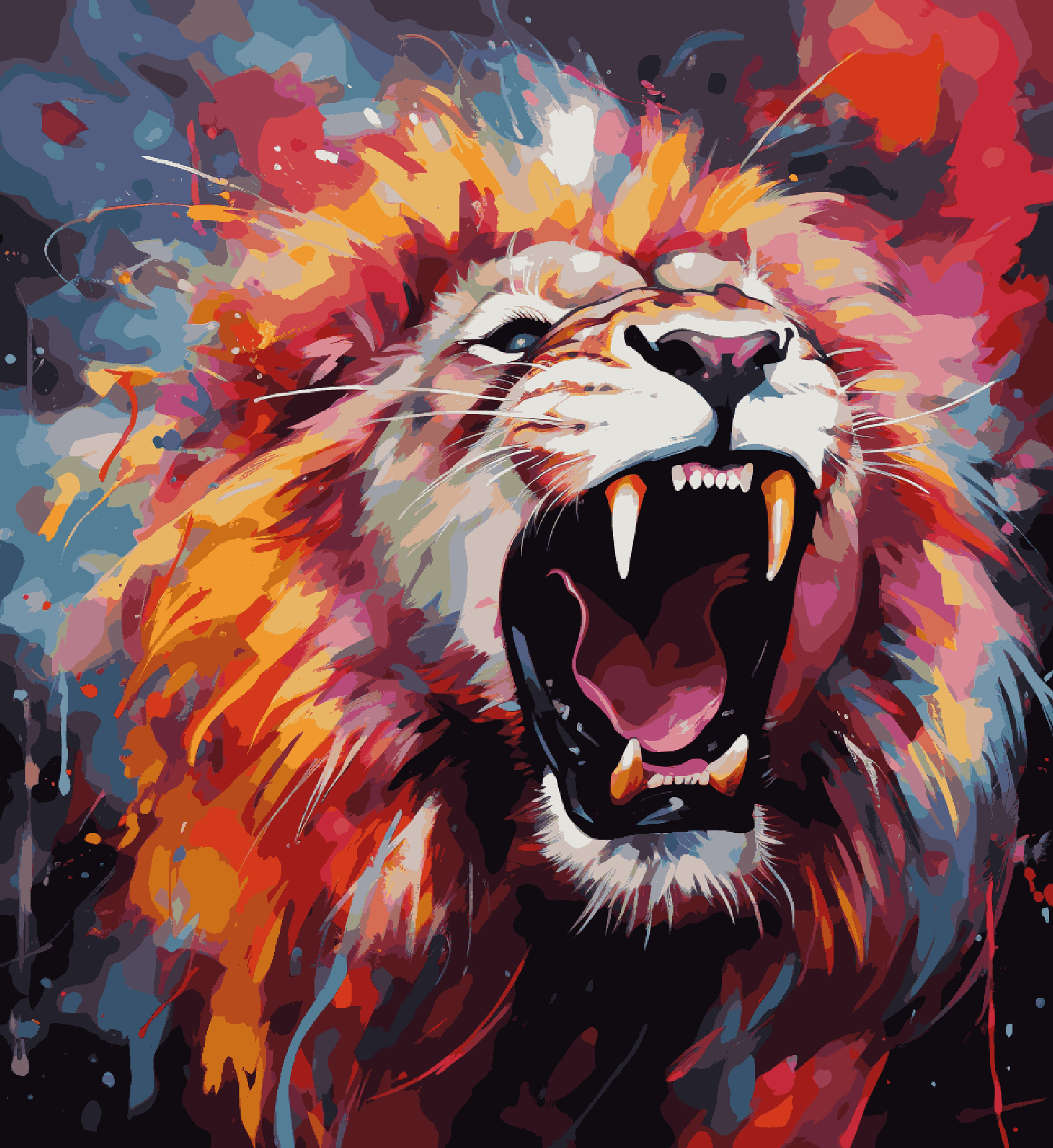 Lion Roaring