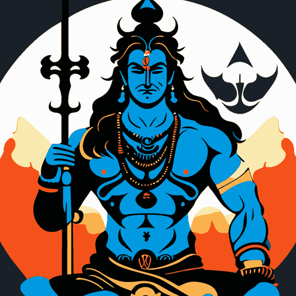 Lord Shiva Blue