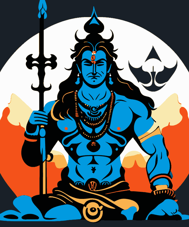 Lord Shiva Blue
