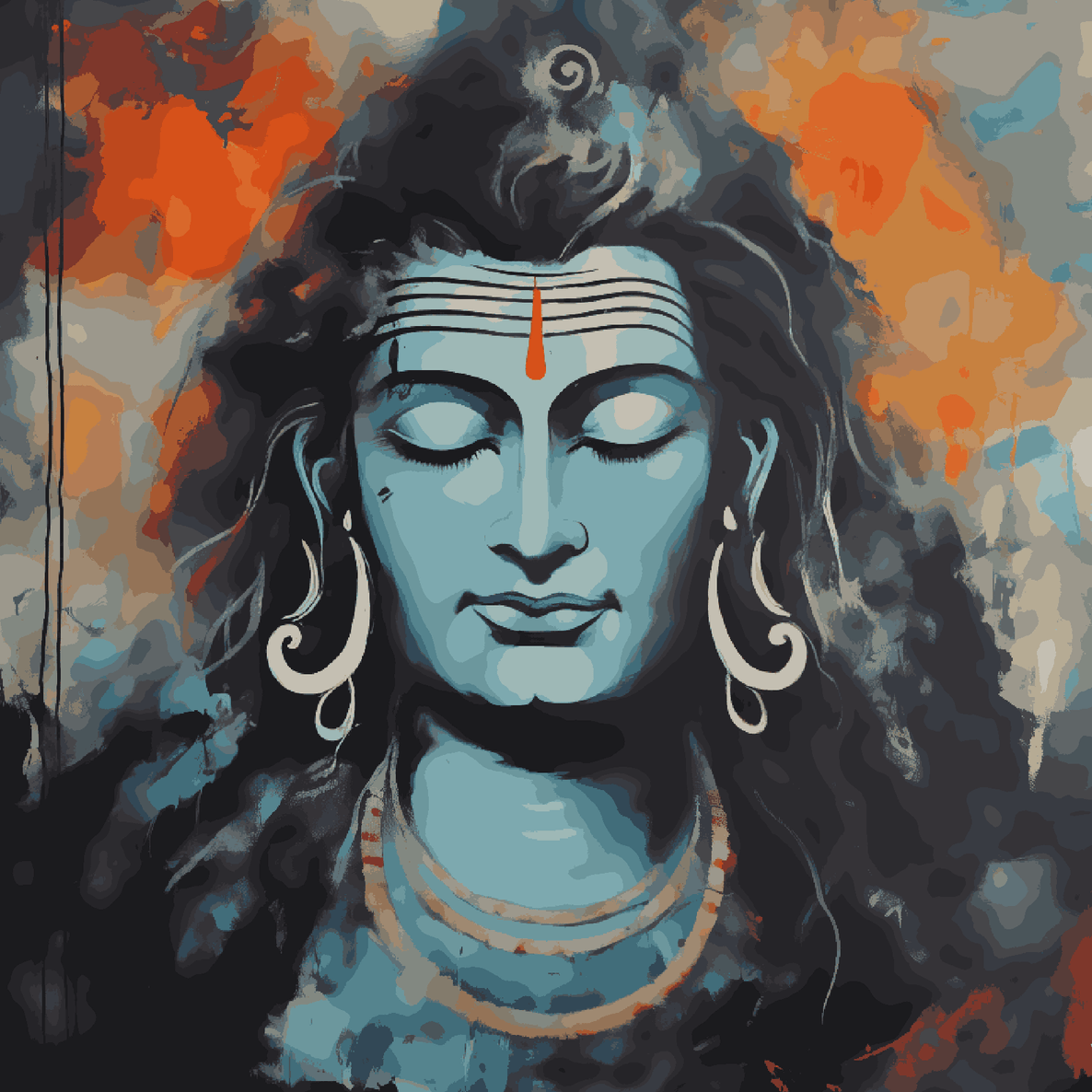 Lord Shiva Bluish Grey