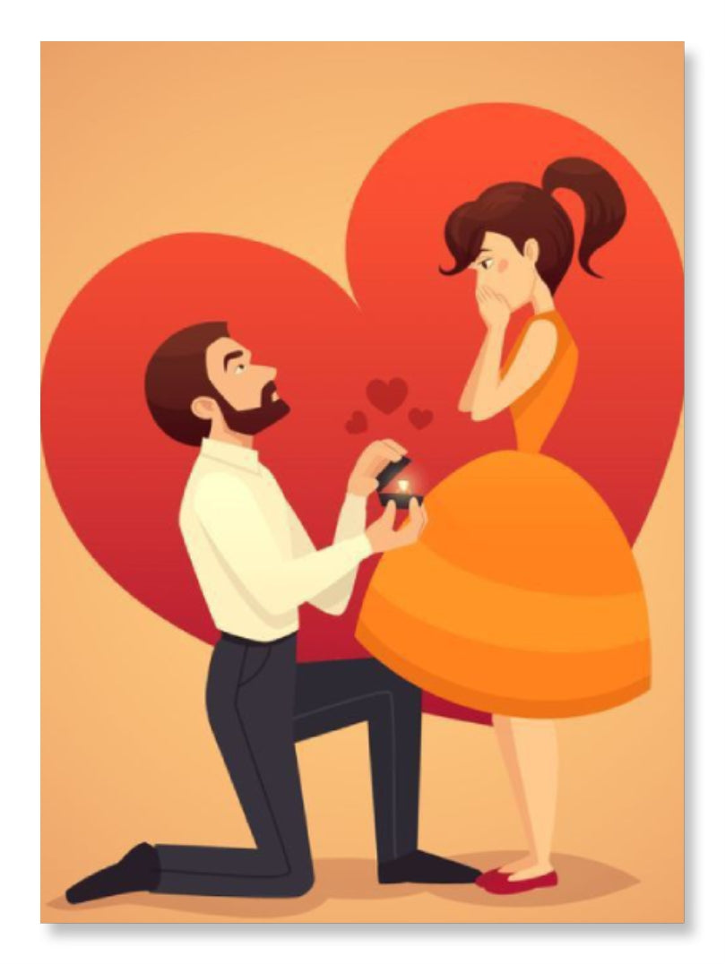 Man Proposing Woman - Valentine Special