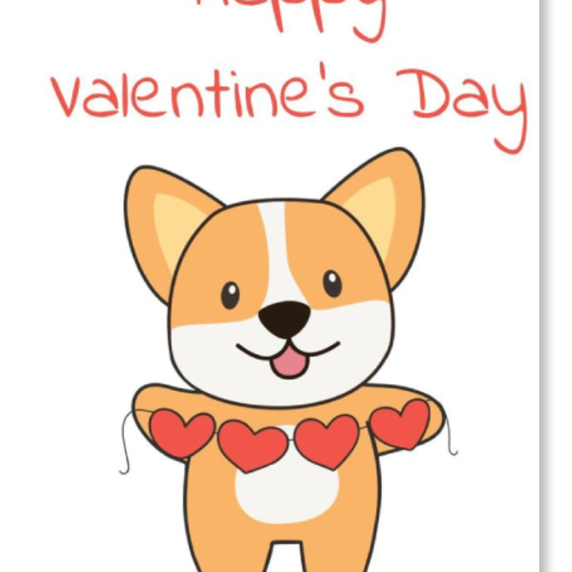 Happy Valentine Day From Cute Dog - Valentine Special