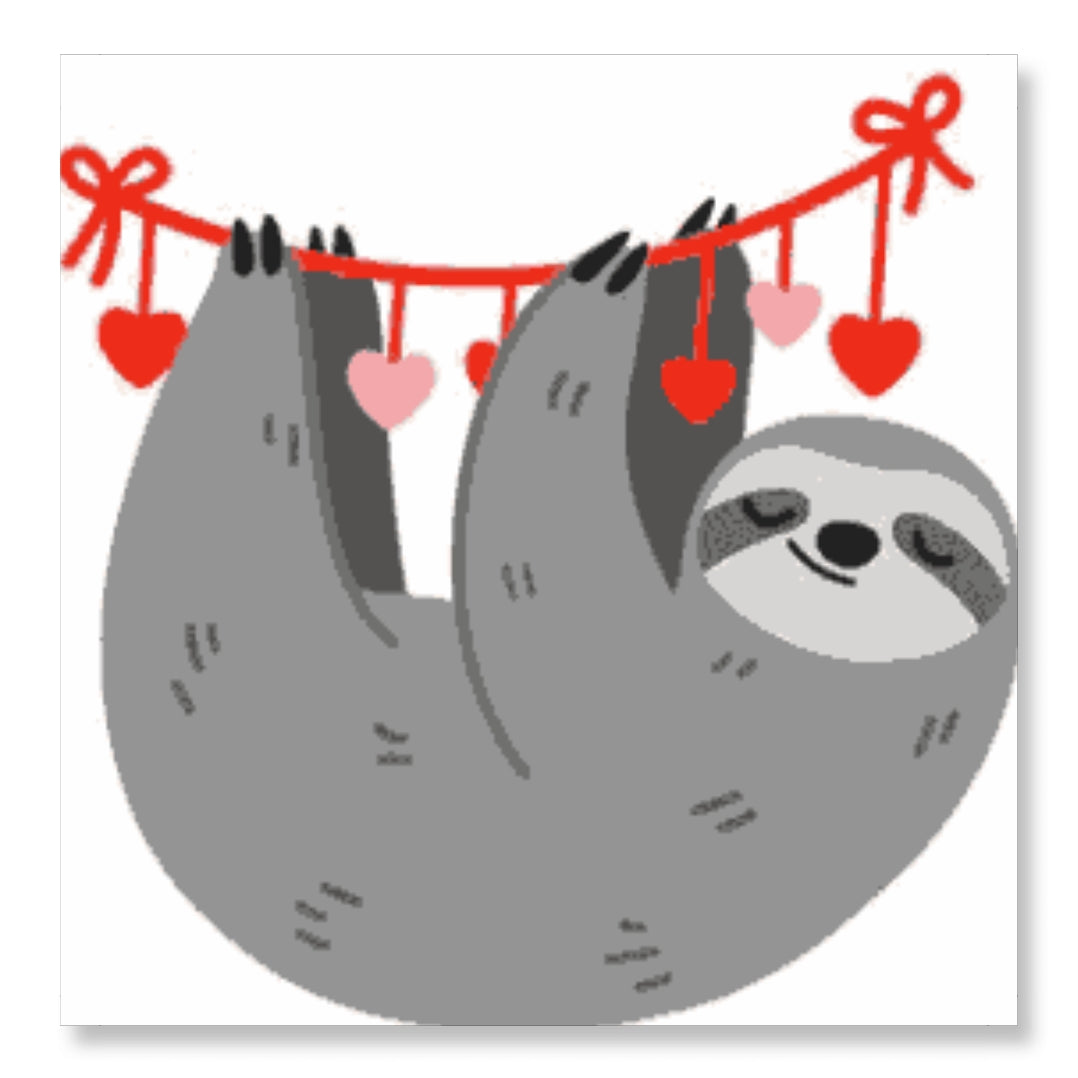 Koala Hanging On String Of Hearts - Valentine Special