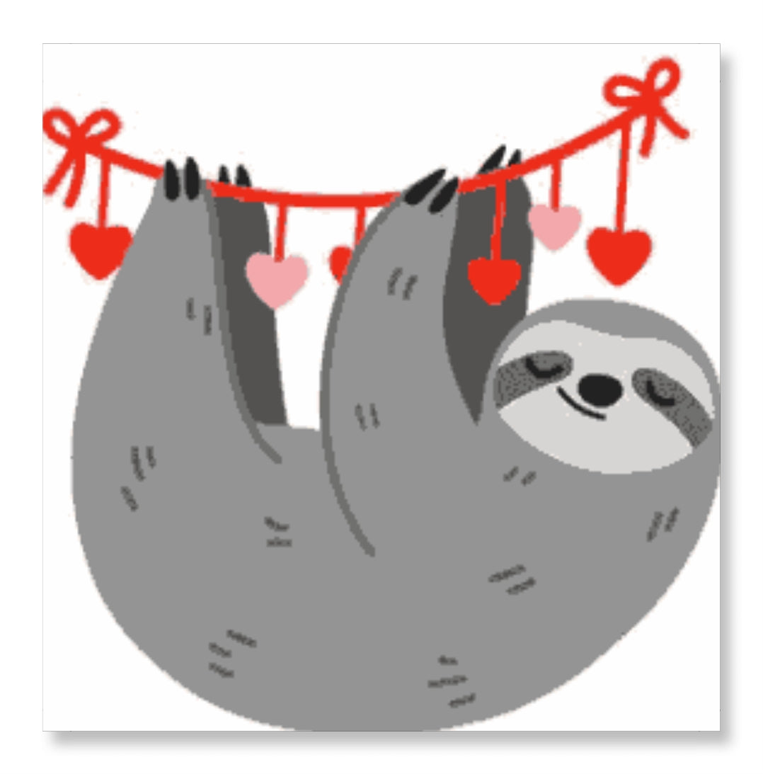 Koala Hanging On String Of Hearts - Valentine Special