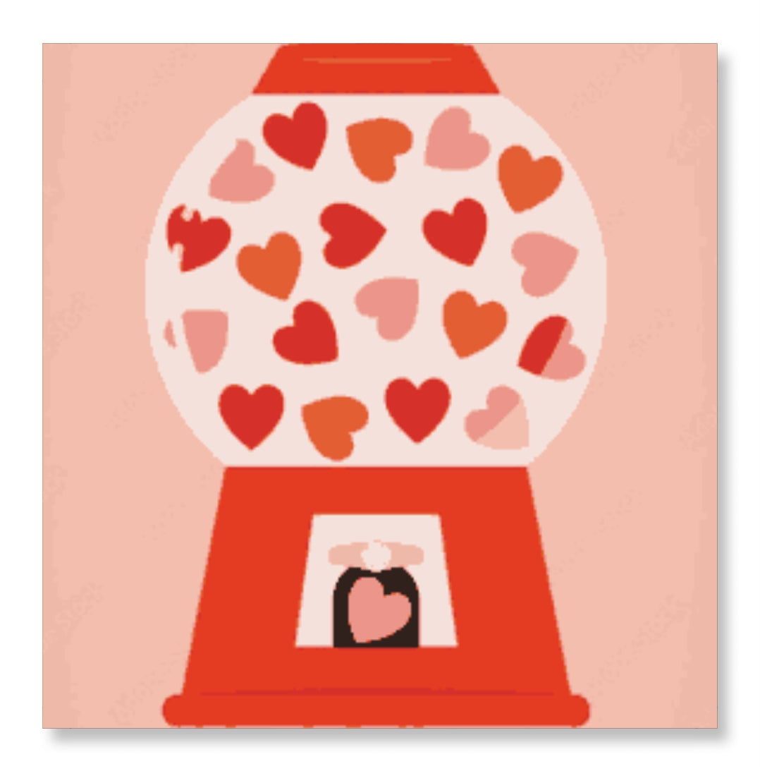 Heart In Vending Machine - Valentine Special