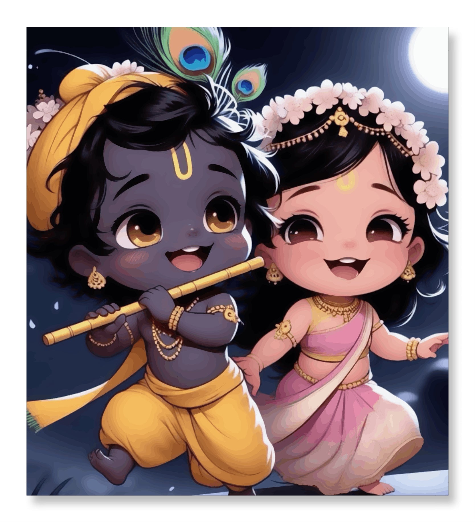 krishna and Radha in Bliss
