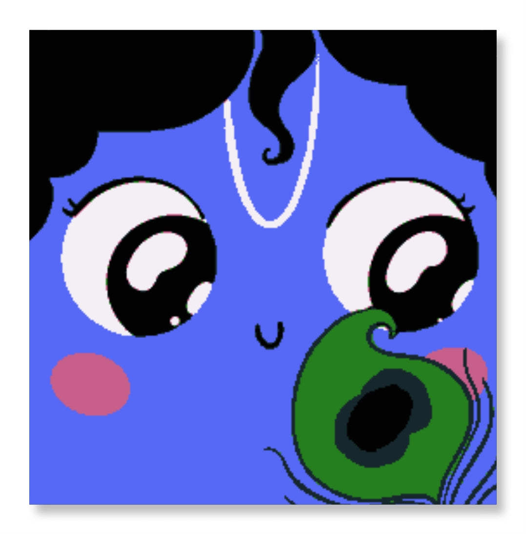 Little Krishna's Eyes