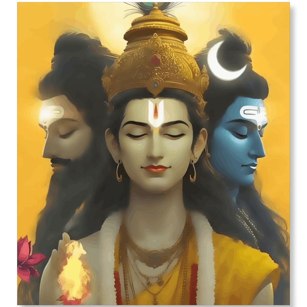 Trimurti : BrahmaVishnuMahesh : shiva