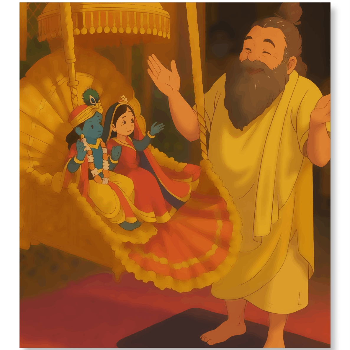 The Divine Lullaby  - Ghibli Addition Radha Krishna