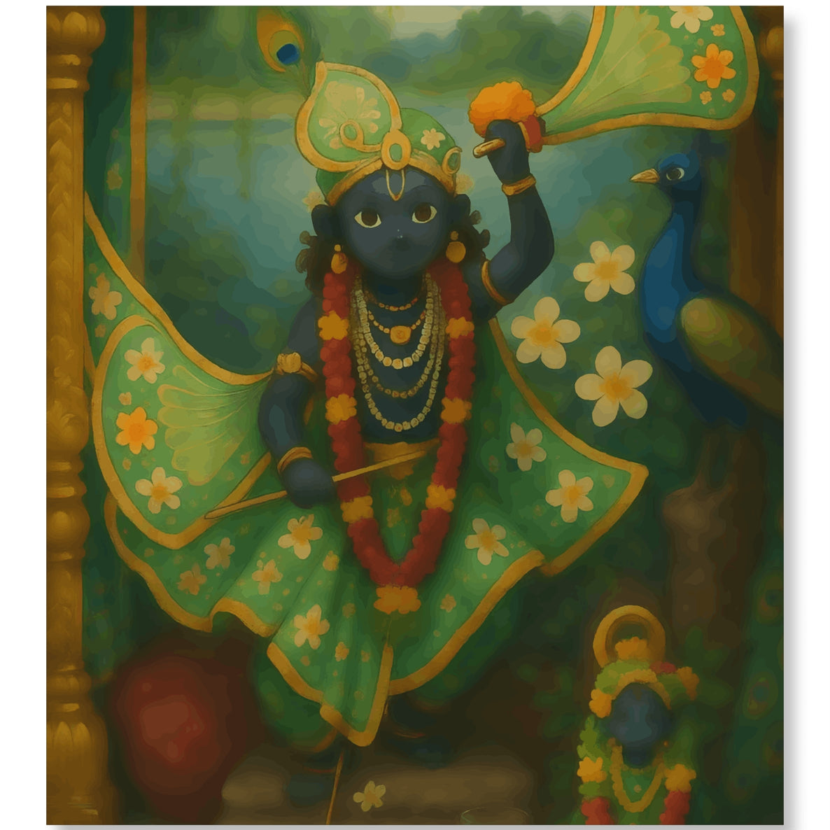 Krishna's Green Realm - Ghibli Addition Krishna