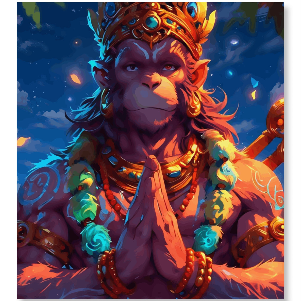 Traquil warrior : Hanuman's Spiritual Power
