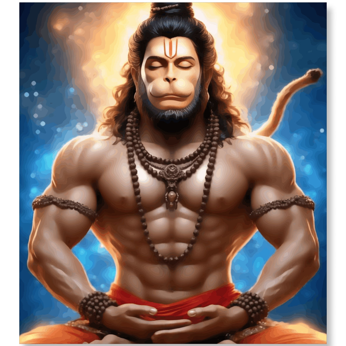Calm and Collected - Hanumanji's Meditative Pose