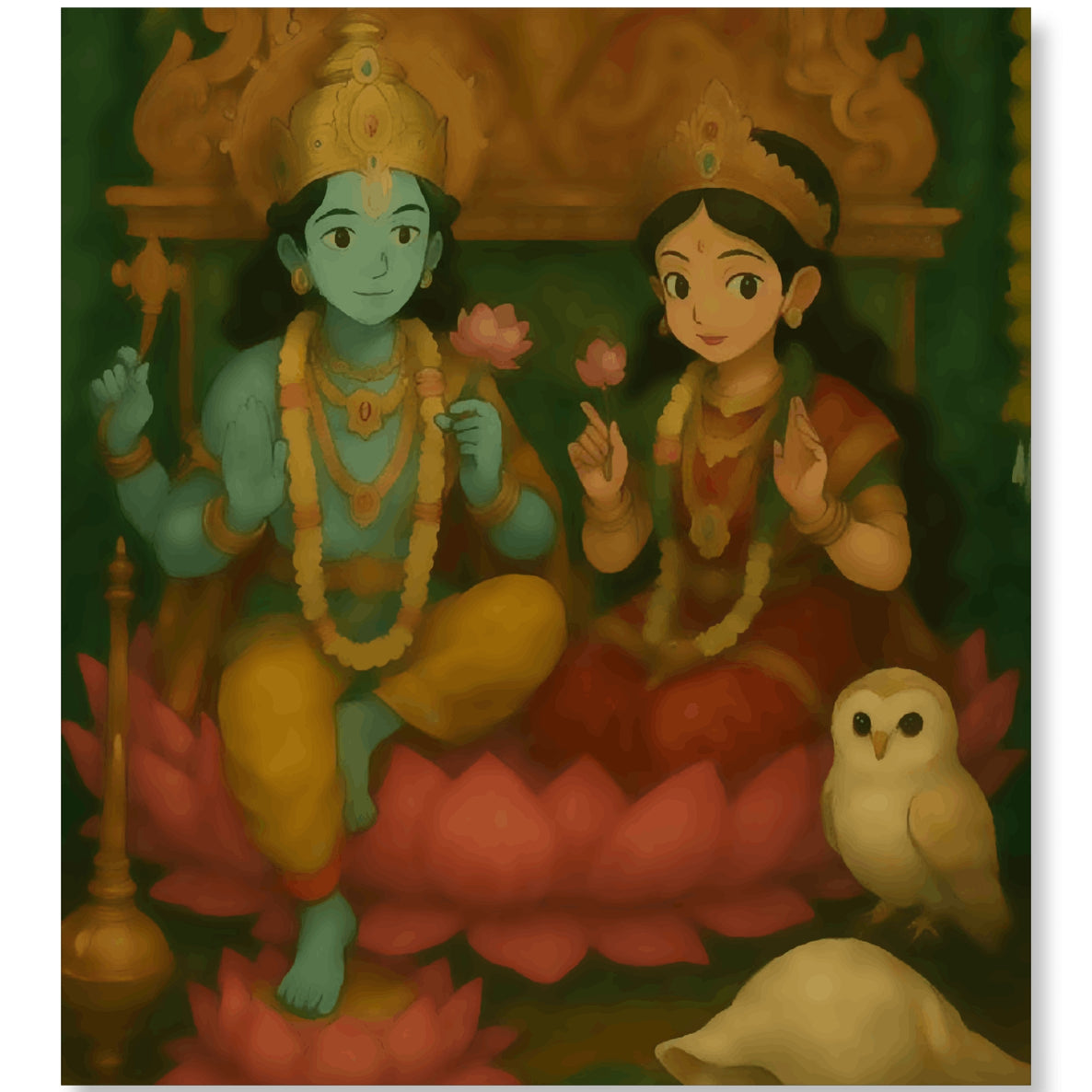 Shri Lakshmi Narayan - Ghibli Addition Vishnu