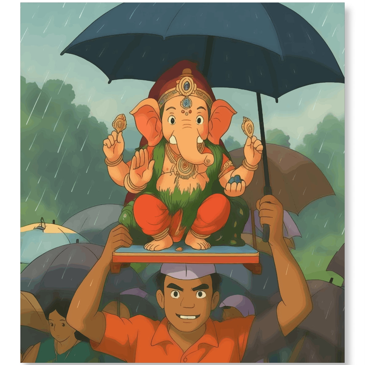 Ganesh Aagman - Ghibli Addition
