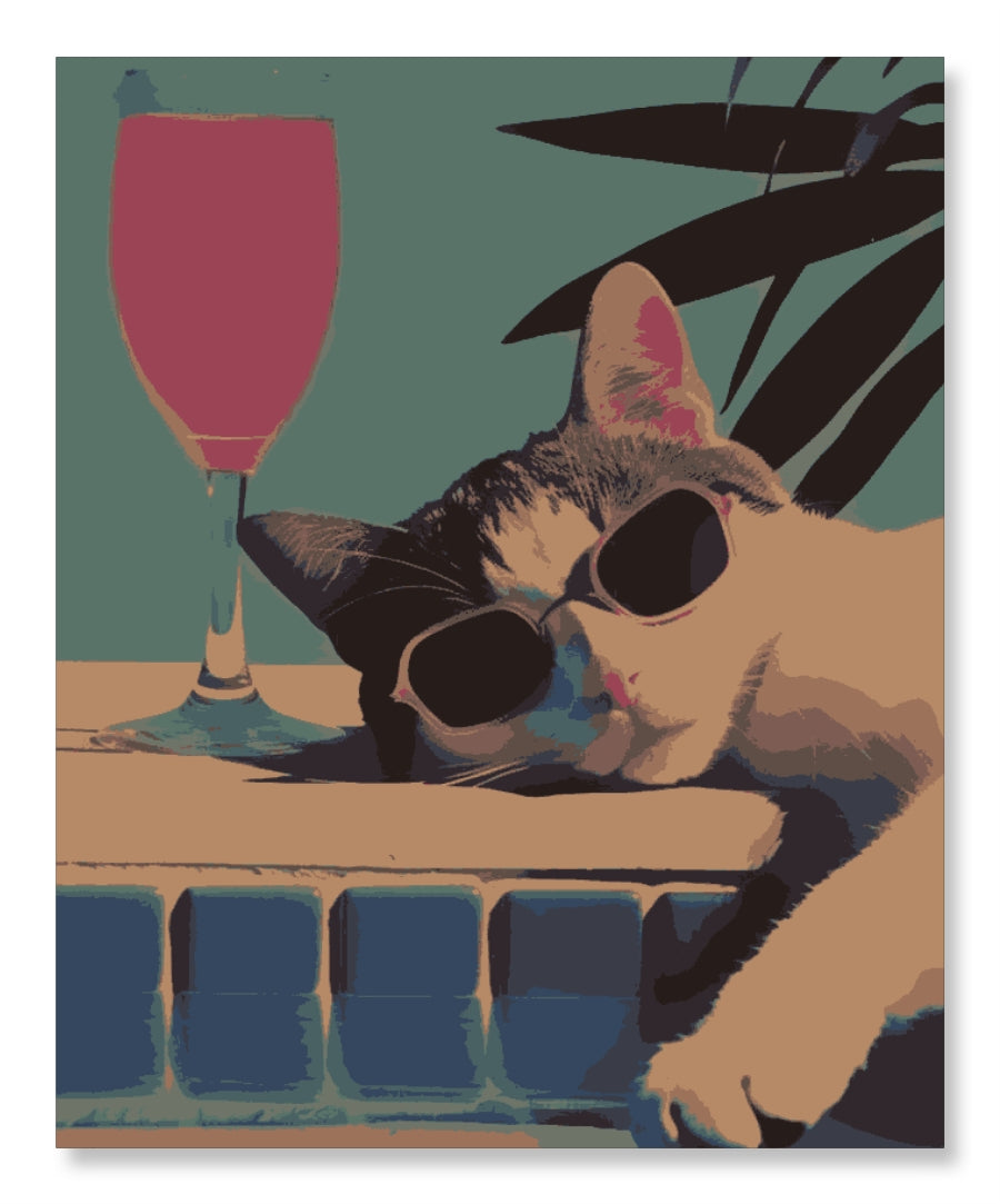 Pool Cat in hot Summer - Summer Edition