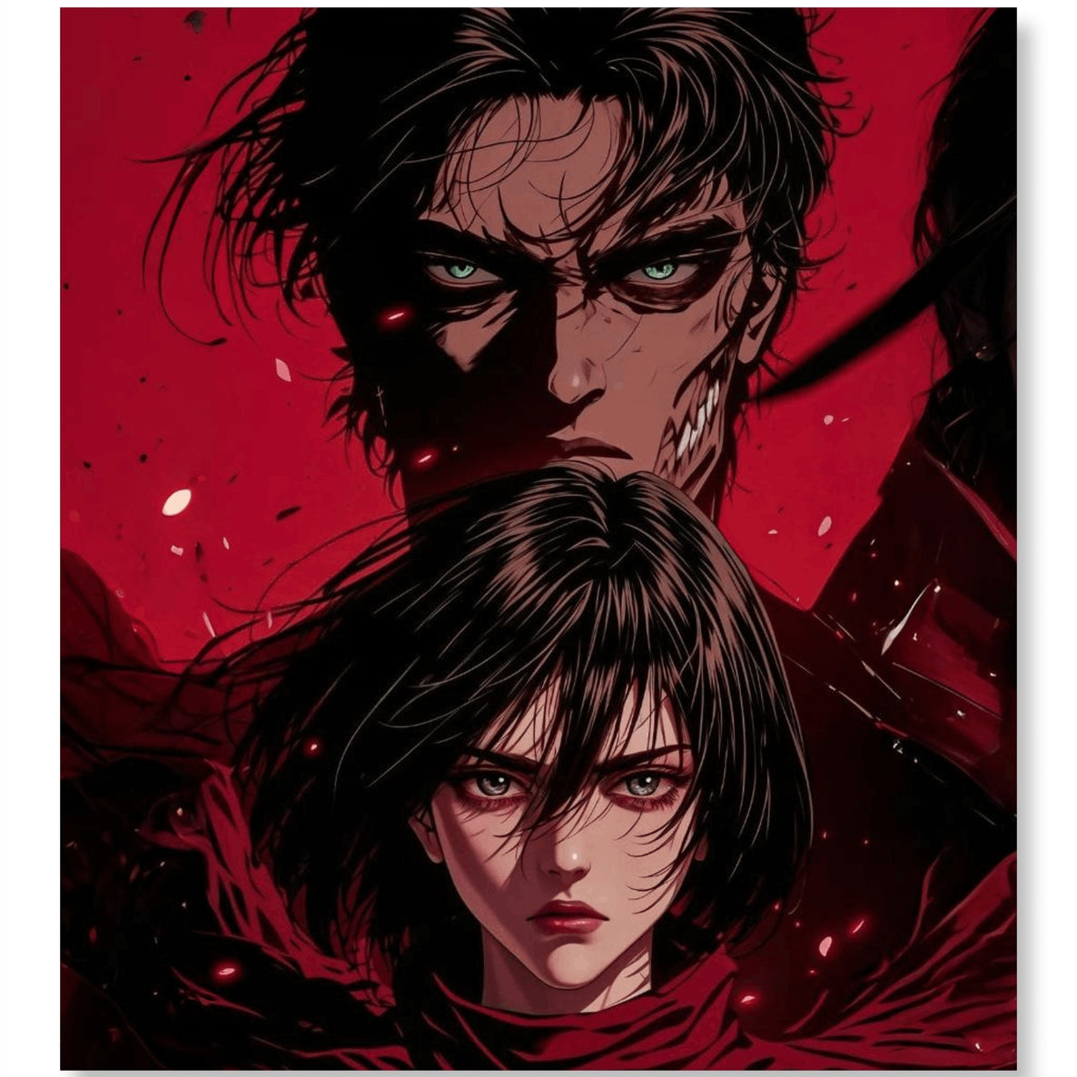 Eren & Mikasa Two Pillars of AOT