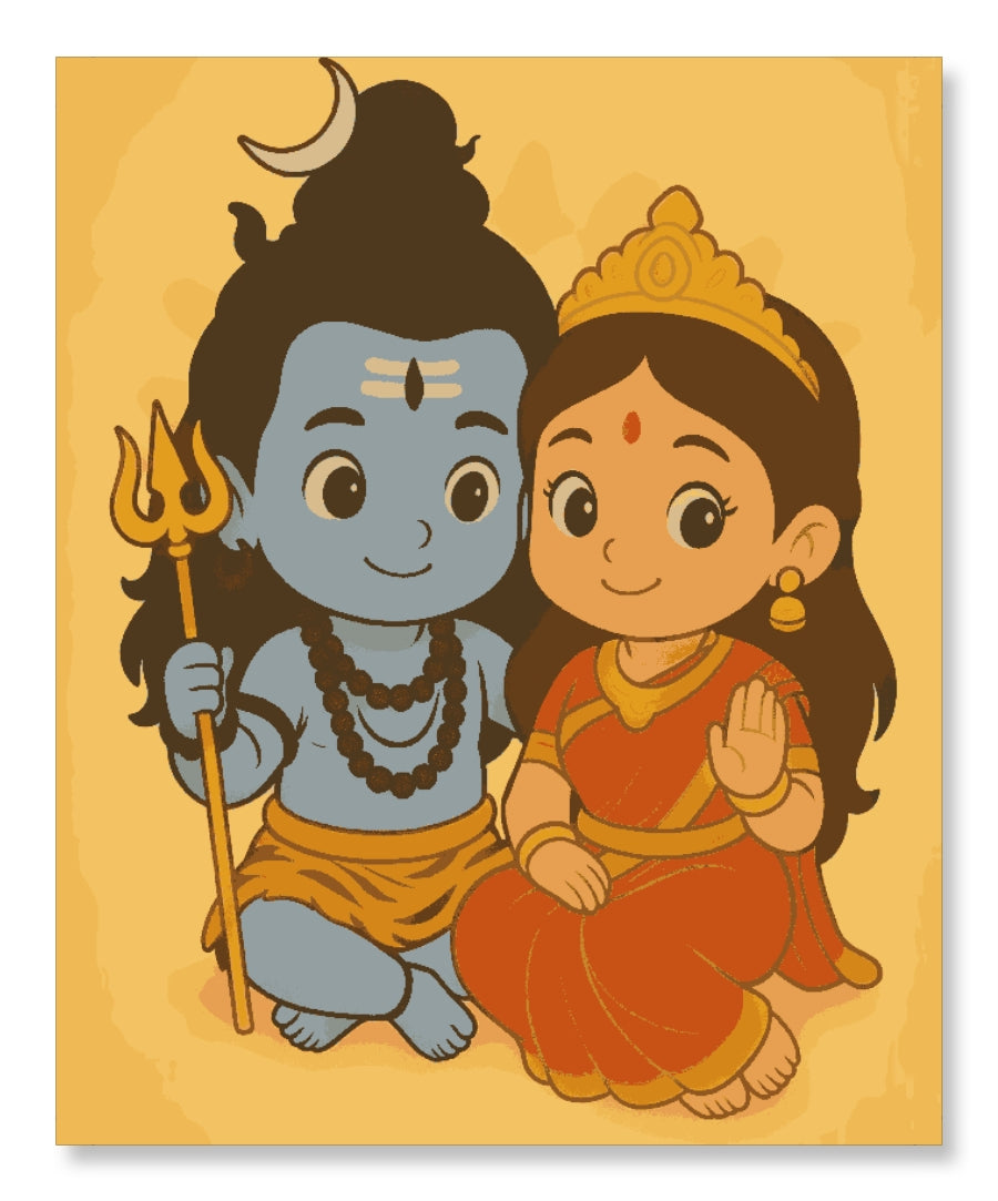 Shiva Parvati - Ghibli Edition
