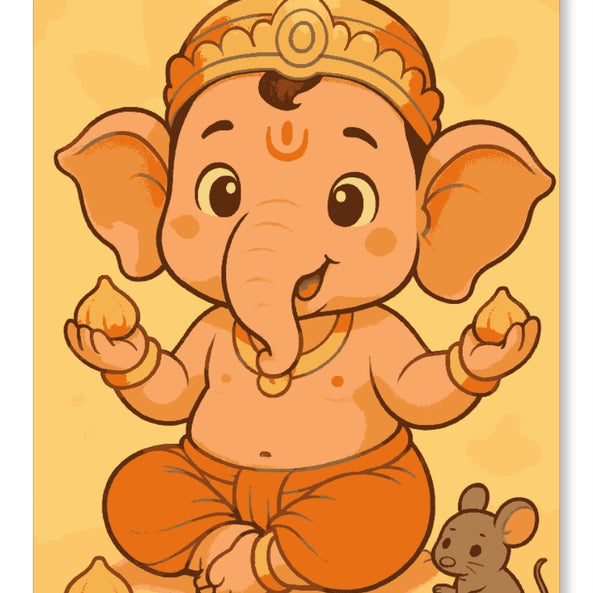 Bal Ganesh with Mushakji
